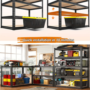 Scaffalatura Autoportante a 5 Ripiani in Acciaio Leggero con Protezione Anticorrosione Sistema di Scaffalature a Lunga Campata per Magazzino - Product Image 4