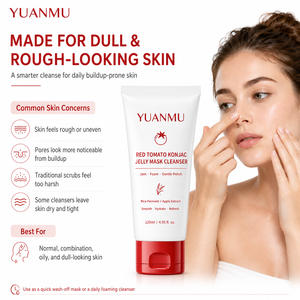 <span class=keywords><strong>Limpiador</strong></span> Facial Vegano OEM/ODM <span class=keywords><strong>de</strong></span> Tomate Rojo, Exfoliante Suave para Piel Sensible y Seca, Hidratante y Delicado - Product Image 5
