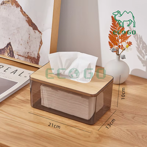 กล่องกระดาษทิชชู่ใส่ผ้าเช็ดปากปรับแต่งได้กล่องใส่กระดาษทิชชู่ไม้ไผ่สำหรับบ้าน - Product Image 4