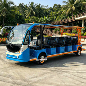 รถบัสไฟฟ้าชมวิวสุดหรู ZOWN แบบปิดเต็มคัน 17-23 ที่นั่ง สีสั่งทำพิเศษ ตัวถังขึ้นรูปด้วยวิธีฉีดพลาสติก บริการรับส่งสนามบิน รับประกัน 2 ปี - Product Image 1