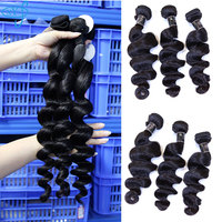 Mèches brésiliennes naturelles à double tissage, lot de sous-vêtements, cheveux vierges de haute qualité, cheveux bruts et bouclés