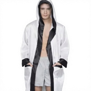 PROFIT SPORTS Robe de boxe pour homme - Légère, respirante, en polyester, séchage rapide, avec capuche, pour l'entraînement en toutes saisons - Product Image 1