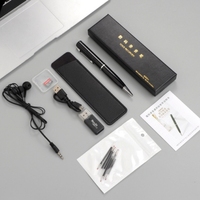 Enregistreur vocal haute définition portable, avec fonction d'enregistrement et d'écriture, réduction du bruit, lecteur MP3 en forme de stylo grande capacité
