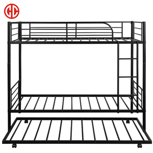 Cama Triple Multifuncional con Estructura Metálica y Tercera Cama Extraíble - Product Image 2