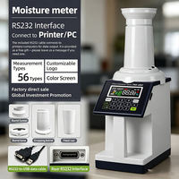 Analizador Digital de Humedad de Granos PM-450, con Pantalla LCD, Rango de 1-40%, Precisión del 0.5%, 56 Tipos de Granos, Medidor de Humedad Portátil