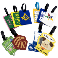 Étiquette de bagage en silicone souple personnalisable pour mariage, modèle de sublimation, vente en gros