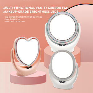 Xách tay USB máy tính để bàn mini bảng fan hâm mộ với LED Vanity gương xoay vẻ đẹp đa chức năng gương Fan ký túc xá hộ gia đình sử dụng - Product Image 5