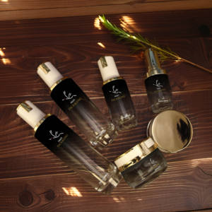 Envases Cosméticos de Vidrio de Lujo Personalizados, Frascos de Tónico <span class=keywords><strong>Nivea</strong></span> con Bomba, Envases Vacíos para Crema y Loción, MOQ Bajo, Juego de Botellas para el Cuidado de la Piel con Tapa de Rosca - Product Image 4