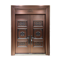 Porte de sécurité en acier inoxydable de couleur blanche, style asiatique, entrée extérieure d'appartement, antivol, en fibre de verre, chambre d'hôtel