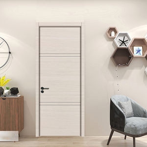 中国市场热卖简单冲水内门半磨砂玻璃插入卧室门设计 - Product Image 5