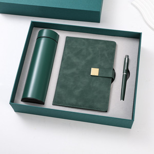 Coffret Cadeau d'Affaires Haut de Gamme : Carnet en Cuir PU A5 avec Tasse Isotherme et Parapluie, Style Professionnel, Logo Personnalisé - Product Image 1