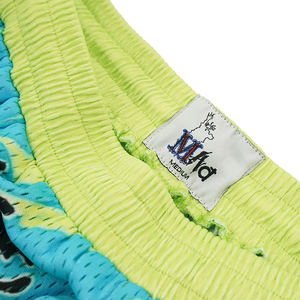 Short en maille imprimé athlétique à coupe ajustée pour l'été en gros, short en maille de course à pied imprimé en polyester avec logo personnalisé - Product Image 2