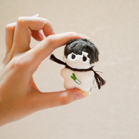 OEM ODM personnalisé OC mignon mini peluche porte-clés sac pendentif 5cm Anime poupée peluche porte-clés