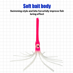 เหยื่อตก<span class=keywords><strong>ปลา</strong></span>หมึกยางรูปกระโปรงปลาหมึกยักษ์ ราคา<span class=keywords><strong>ดี</strong></span> ขนาด 8.5 ซม. น้ำหนัก 1.5 กรัม แบบเรืองแสงกลางคืน บรรจุในถุง - Product Image 1