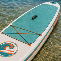 SUP gonflable pour eaux peu profondes, à faible encombrement, facile à pédaler pour les rivières, les ruisseaux, les lacs et les zones aquatiques peu profondes de la côte.