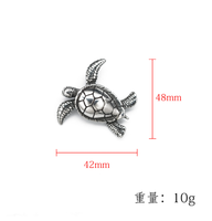 Nouveau collier en acier inoxydable tendance pour hommes et femmes, motif tortue, style européen et américain