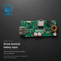Carte de commande pour vêtements chauffants avec entrée batterie à bornes à vis, conception et assemblage personnalisés de circuits imprimés PCBA