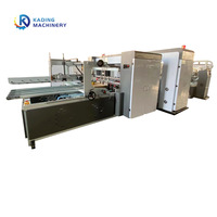 Carton ondulé pliant collage couture Machine automatique carton boîte dossier Gluer Stitcher pour Carton