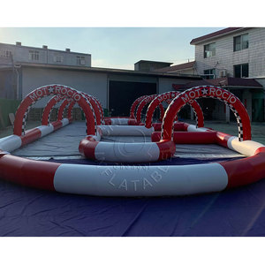 Pistas de Karting Inflables de PVC, Pista de Carreras, Juguete de Carreras con Kits de Reparación para Uso en Parques de Atracciones - Product Image 1