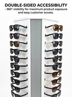 Fabricant d'étagères d'exposition Fanghua, support de lunettes personnalisable, support d'exposition en acrylique pour lunettes de soleil, présentoir optique
