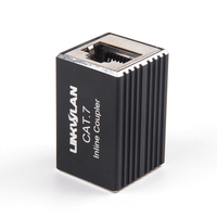 Linkwylan Cat7 RJ45 acoplador blindado extensor de Cable Ethernet con adaptador de red hembra a enchufe hembra