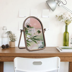 Bàn bàn gương-đồng kim loại khung đứng gương 360 độ có thể điều chỉnh xoay cho Tabletop - Product Image 4