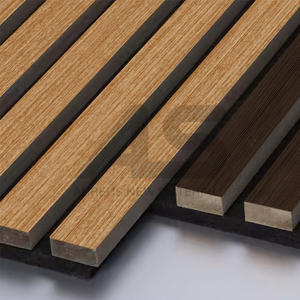 モダンなデザインのアコースティックウォールパネル-プレミアムウッドスラット,騒音リダクション用リビングルーム,ベッドルームまたはホテルの装飾 - Product Image 3