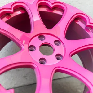 Jantes forgées style cœur <span class=keywords><strong>rose</strong></span> 16-22 pouces 4x100 4x108 5x100 5x114.3 5x112 pour <span class=keywords><strong>Mini</strong></span> <span class=keywords><strong>Cooper</strong></span> VW Honda Civic Toyota Corolla Mazda - Product Image 2