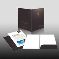 Dossiers de présentation personnalisés A4 A5 avec pochette, garantie de qualité, logo personnalisé, pour le bureau