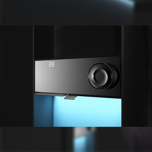 Ensemble de douche intelligent en laiton thermostatique avec affichage numérique de la température et 4 touches de piano, <span class=keywords><strong>pivotant</strong></span> à 360°, double jet - Product Image 4