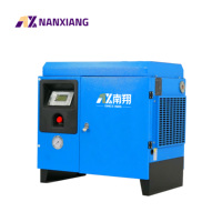 Compresor de Aire Monofásico Nanxiang, Eléctrico, 3.7kw, 4.5kw, 5.5kw, Bajo Ruido, Imán Permanente, Compresor de Tornillo de Frecuencia Variable