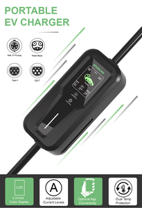 Goodlink 7 кВт GBT электрическое транспортное средство Быстрая зарядка портативное зарядное устройство с регулируемым током 6-32A для Tesla Other App 2 EV - Product Image 2