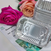 Cetakan Roti Mini Aluminium Sekali Pakai 124 X 81 X 32 mm 200 ml Loyang Pizza Kue Cupcake Roti  Wadah Aluminium Foil