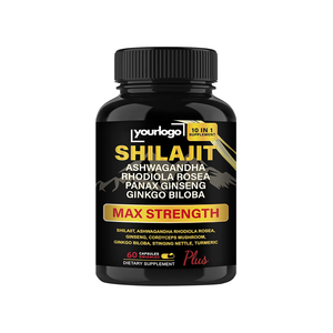 プライベートラベルShilajit純粋なヒマラヤ有機Shilajitタブレット丸薬Ashwagandha高麗人参イチョウBiloba Shilajitカプセル - Product Image 2