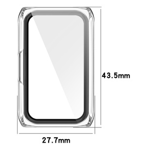 Protection d'écran complète pour Huawei Honor <span class=keywords><strong>Band6</strong></span>/7, étui de protection pour Huawei PC + verre trempé, étui de protection pour montre - Product Image 3