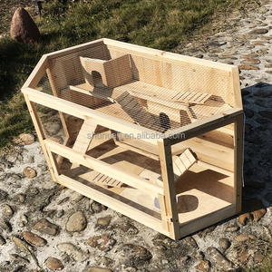 Luxury Custom Wooden Hamster Eco-Friendly Powder-Coated <b>Carrier</b> 10KG 50LB Capacity Boxed for Small Animals & Hamsters - Product Image 2