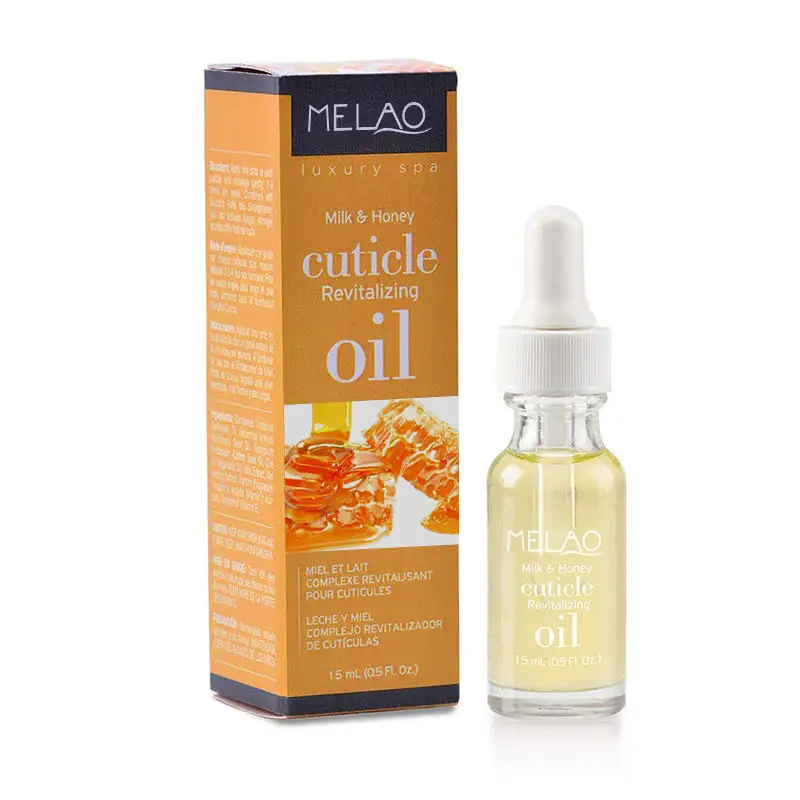 Private Label Vegan 15 ML Nourishing Repair Nail Care Cuticle Oil Milk Honey Cuticle Revitalizing Oil