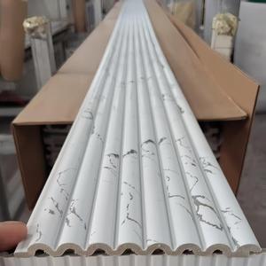 Panneau mural en PS BingJie au design <span class=keywords><strong>simple</strong></span>, matériau de décoration, lamelles couleur charbon - Product Image 3