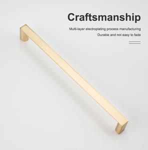 Poignées de porte d'armoire modernes et minimalistes en alliage de zinc Poignées de tiroir pour armoires de cuisine Commodes pour armoires à chaussures Chambres à coucher - Product Image 3