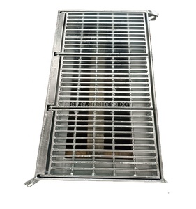 Grilles <span class=keywords><strong>en</strong></span> acier galvanisé à fentes continues pour couvercles de caniveaux de drainage - Product Image 1