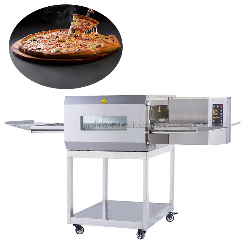 Ad alta efficienza trasportatore scalda Pizza prezzo di fabbrica Baguette Tunnel forno elettrico italiano macchina forno per Pizza