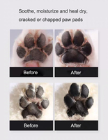 Baume hydratant naturel et sûr à lécher pour chiens et chats, soigne la sécheresse nasale et les pattes gercées, apaise, protège, 15g