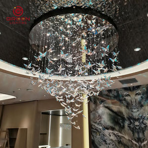 Bướm Đèn Chùm Hiện Đại Nhà Sản Xuất Thiết Kế Tùy Chỉnh Trần Treo Đèn Cho Cầu Thang Sảnh Khách Sạn Lớn Mặt Dây Chuyền Đèn - Product Image 3