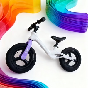 Vélo d'équilibre pour enfants 12 pouces à une vitesse, avec jantes en alliage d'aluminium, cadre léger en nylon, siège réglable, pour 2-5 ans, idéal pour l'extérieur - Product Image 3