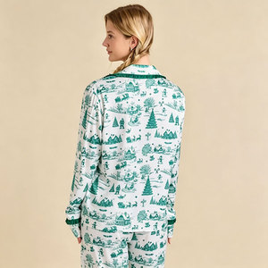 Holiday Pajamas <b>for</b> Women Cotton Bamboo <b>Knit</b> Christmas Sleepwear Set Women's Night Suits Bamboo Pajamas <b>For</b> Women Sleepwear Pjs - Product Image 3