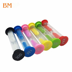 Quà tặng sáng tạo trẻ em nhựa đồng hồ cát <span class=keywords><strong>30</strong></span> giây 1 2 3 <span class=keywords><strong>4</strong></span> 5 phút đầy màu sắc cát hẹn giờ đồng hồ cát - Product Image 4