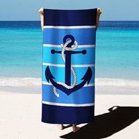 Serviette de plage en microfibre - Impression numérique vibrante, sans sable, séchage rapide, utilisation piscine/voyage/yoga, vente en gros et OEM
