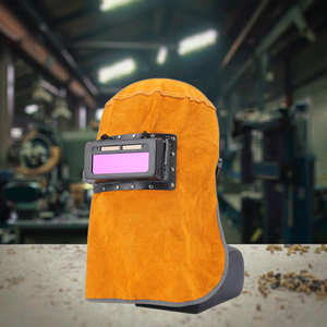 Masque de soudage en peau de vache à assombrissement automatique haute Performance nouveau bouclier facial automatique pour le meulage de hottes de soudage de haute qualité - Product Image 2