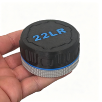Conteneur de rangement compact et portable pour l'extérieur, durable, capacité de 55 cartouches pour accessoires de tir calibre .22, chasse active