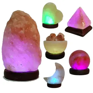 Kangshun USB Salt Lamp Natural Himalayan Salt Lamp Night Light for Office Home Deco Gift